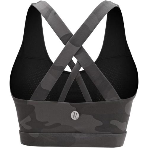 Size L RUNNING GIRL Sports Bras for Women,Padded Strappy Sports Bras Criss-Cross Back Medium Support Sports Bras with Removable Cups