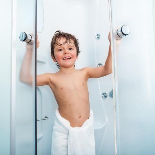 Tondiamo Shower Door Side Strip Seal Glass Translucent Shower Door Side Strip Seal Soft Clear PVC Frameless Glass Sweep to Stop Water(7/32 x 98.4 Inches,2 Rolls)