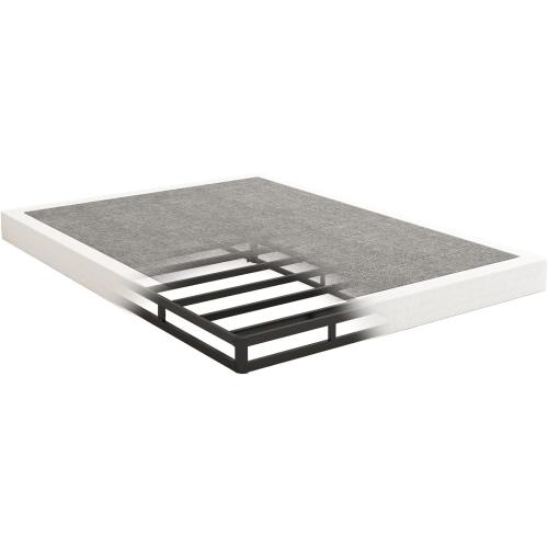 Box Spring for King Bed, 5 inch King Size Box Spring Only, Strong Metal Frame Mattress Foundation, No Noise, Easy Assembly