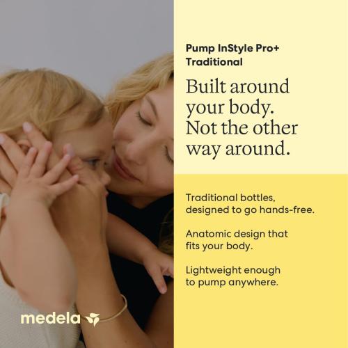 Medela Pump in Style Pro  Double Electric Breast Pump, Hospital Grade | Hospital Performance, Bottles & Flanges, Enhanced Comfort, BPA-Free, Rechargeable, Lightweight, Compact & Portable