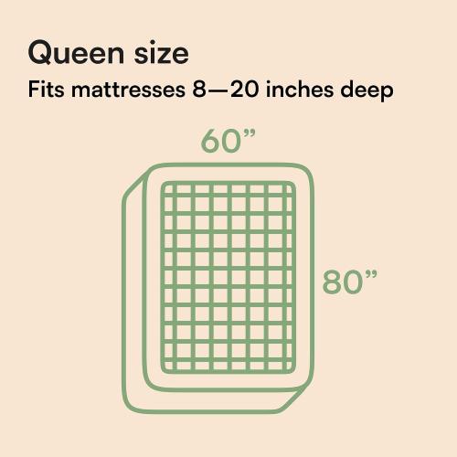 Ultra Soft Queen Size Mattress Topper - Viscose Made from Bamboo Pillow Top Mattress Pad for Back Pain Relief - Naturally Cooling for Hot Sleepers, White