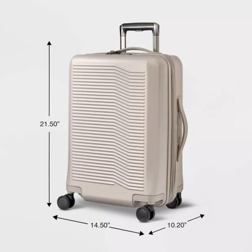 Open Story-Signature 21-Inch Hardside Carry-On Luggage with Spinner Wheels - Hardshell Carry-On Suitcase - TSA, Airline-Approved - Expandable Hard Shell, Smooth Rolling Wheels for Lightweight Travel