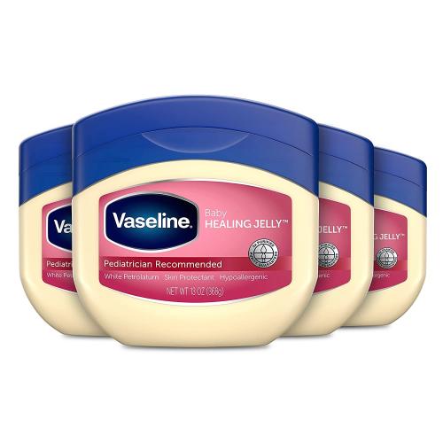 13oz 4 PackVaseline Petroleum Jelly Baby Skincare Protective & Pure 4 Count Treats Dry Skin And Prevents Chaffed Skin From Diaper Rash Hypoallergenic And Gentle On Skin 13oz
