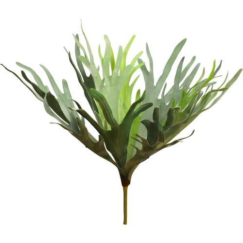 Size 20.9 Velener Artificial Staghorn Fern Plants Without Pot-20.9 Inches, Unique Waterproof Faux Staghorn Fern for Garden, Fall Autumn Decoration