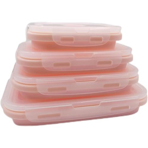 Collapsible Food Storage Containers (pink)