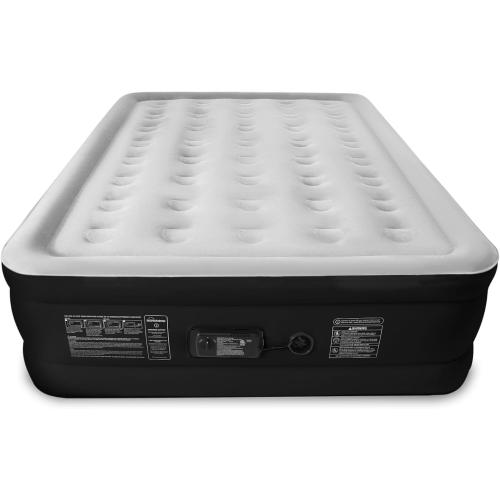 SoundAsleep Dream Series Raised Queen Air Mattress, Built-in Pump, Black