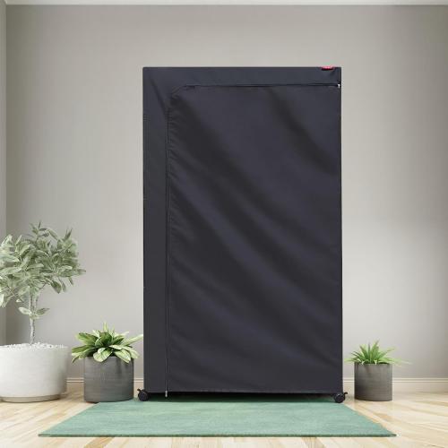Size 36x24x72 Color Black Waterproof Dustproof Shelving Cover for Wire Shelf, 36 W x 24 D x 72 H – Heavy Duty Oxford Fabric with Clear Front & Two-Way Zipper for Pantry, Basement, Utility Room (Black, Cover Only)