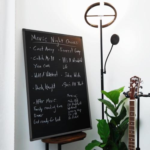 Lockways Magnetic Chalkboard 48 x 36 Inches, Aluminum Frame Large Blackboard, Hanging Chalk Board Wall Decor for Restaurant Menu, School, Office and Home