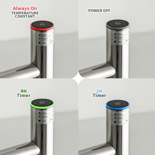 Freestanding Towel Warmer | 6 Bars, Plug-in Option, 3 Working Modes, Top-Mounted Timer, Mirror Polished Stainless Steel, 24 W x 34 H