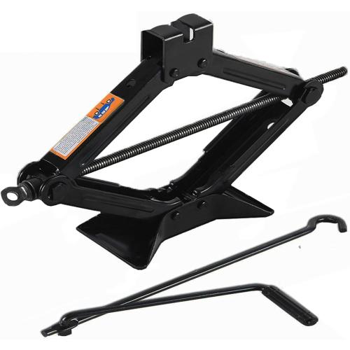 Scissor Jack for Car-3T丨Car Jack Kit-Tire Jack丨Portable,丨deal for SUV and Auto-with Crank Handle丨Heavy Duty Material,Black