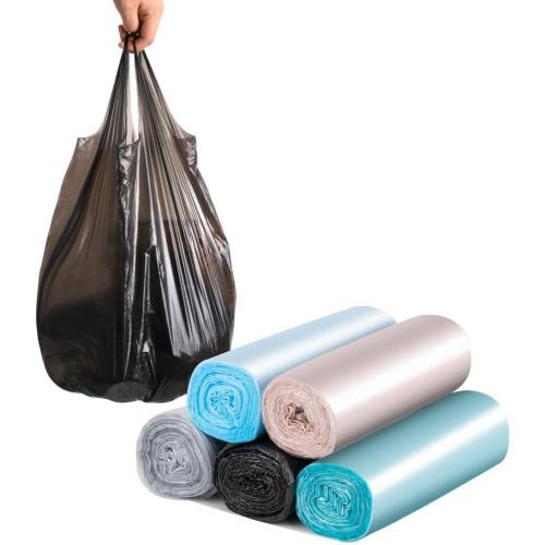 Handle Trash Bags 4 Gallon 100 Counts Small Garbage Bags for Office,Kitchen,Bedroom Waste Bin, Rubbish,Trash Can Liner