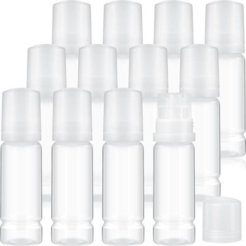 Zubebe 12 Pieces 70ml Empty 502 Ink Refill Bottles Universal Empty Ink Bottles