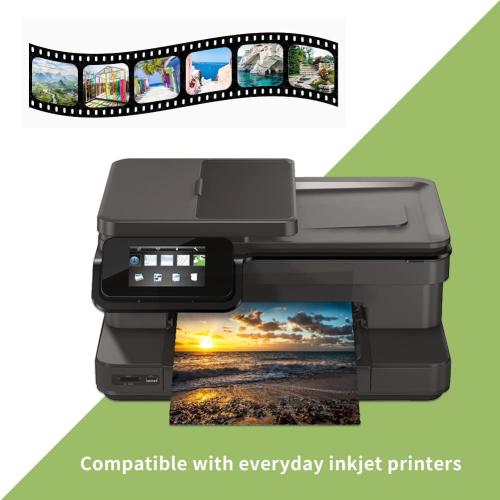 LUNARM 30 Sheets Photo Paper, 8x10 Glossy Paper Photo for Dye Ink Printer, 180gsm Inkjet Printing Photo Paper Clear Image for Photo Album DIY Party Camping Festival Record