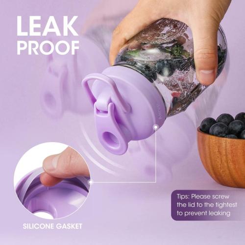 AIEVE Mason Jar Pour Spout Lid, 4 Pack Regular Mouth Mason Jar Lids with Flip Top,Reusable and Leak-Proof Plastic Canning Pitcher Lids tor Milk, Coffee, Juice, Lemonade,Colorful(Jars not Included)
