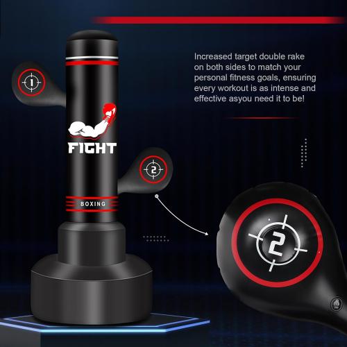Heavy Punching Bag for Adults Teens, Boxing Bag with Gloves, Pump