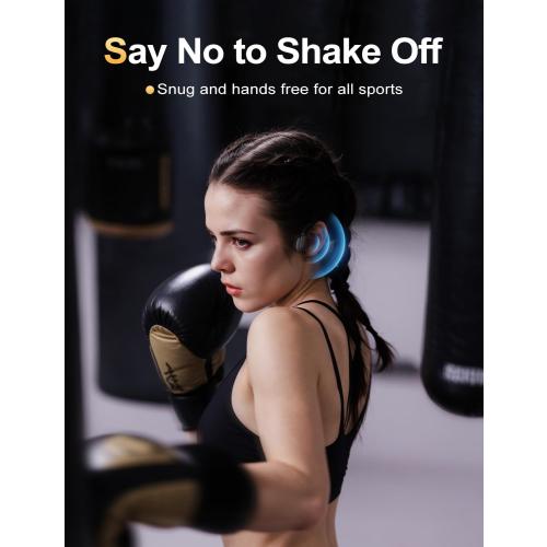 Bone Conduction Headphones Lightweight Open Ear Headphones Sport Headphone with Built-in Mic Extra Comfort IPX5 Waterproof Headset for Running,Cycling,Driving