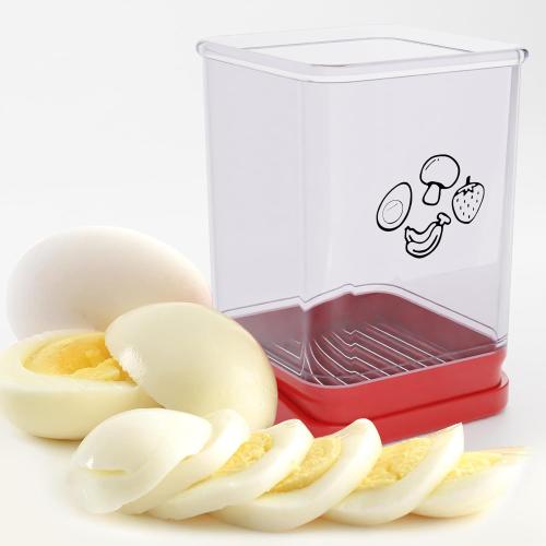 2 Pack Fruit Slicer Cup, Speed Cutter for Strawberry Banana Grape Egg, Stainless Steel Vegetable Cutting Kitchen Gadget, Kitchen Portable Slicing Tool