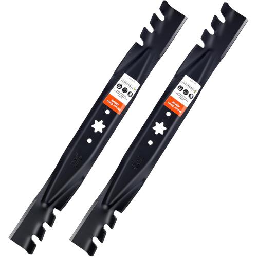 Grasscool 942-04308-X 942-04308 Mower Blades for Troy Bilt Bronco Pony Mustang 42 inch Mower with 6 Star Hole Cub Cadet XT1-42 ZT1-42 42'' Zero Turn Lawn Tractor