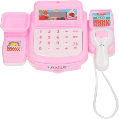 Cash Register Toy, Music Lights Early Learning Features with Set for Kids Plastic Durable Safe Educational Grocery Store Accessories Blue ?