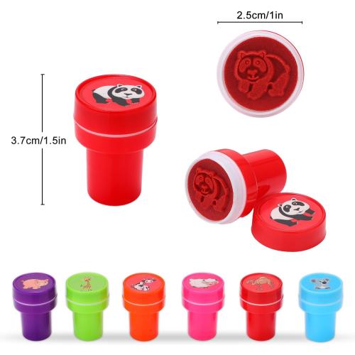 Animal Stamps for Kids, 26Pcs Self Inking Stamps Party Favors Zoo Farm Stampers Birthday Gift Party Supplies Goodie Bag Prizes Classroom Rewards Filler Arts and Crafts for Kids