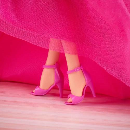 Barbie Signature Birthday Wishes Doll, Collectible Fashion Doll in Satiny, Pink Dress with Wavy Brown Hair and Giftable Packaging