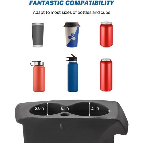 JOYTUTUS Car Cup Holder Insert Compatible with 2019-2026 Ram 1500, Foam Door Trim Cup Holder, Replacement OE 5YK46TX7AC/5YK47TX7AC Left & Right