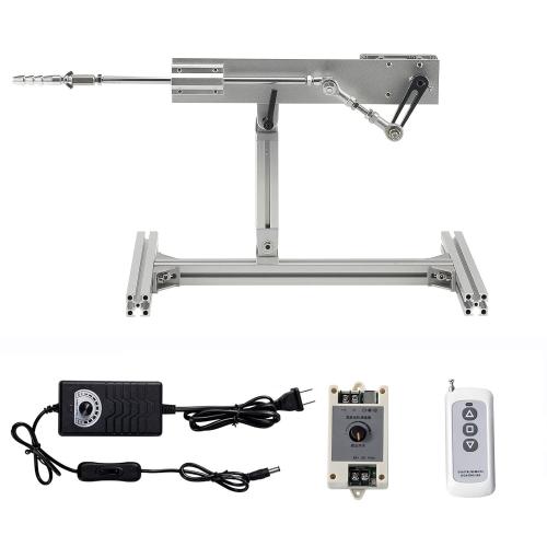 JQDML Cycle DIY Reciprocating Linear Motor,12V Long Adjustable Stroke 1.18inch-6 inch 20rpm-95rpm Variable Speed Max Thrust 3lbs-30lbs with Remote Controller Speed Regulator JQ-RL-YY05 (12V150mm95rpm)