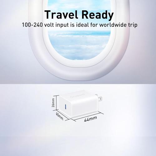 USB C Charger Block 20W, Ocupwei PD 3.0 Fast Charging Wall Charger USBC Power Adapter Type C Brick Cube for iPhone 17/Pro/Pro Max/17 Air/ 16/16 Pro/16 Pro Max/15/Plus/Pro/Pro Max [2 Pack]