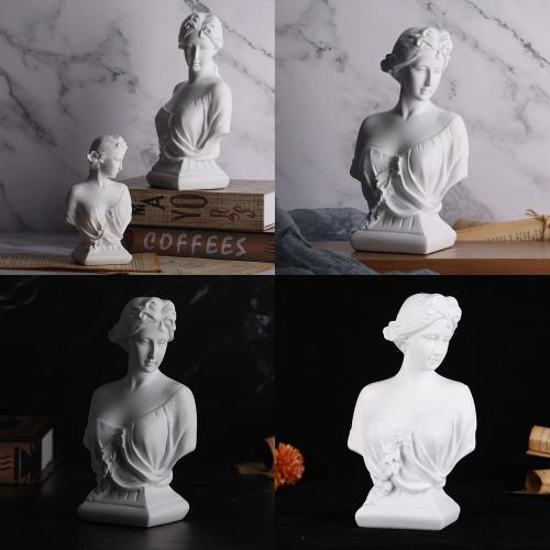 DOVDOV Greek Goddess Decoration, Young Venus Bust, Classic Roman Bust, Greek Mythology Decoration, for Home Decorative Statues, Home Office, Bedroom, Console, Shelf Decoration