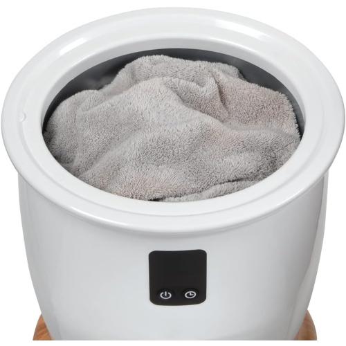 ForPro Professional Collection Luxury Towel Warmer, Extra Large Bucket-Style Hot Towel Warmer with Auto Shut Off, 4 Timer Settings for Home and Bathroom, White | for Salon, Spa & Gym Use, Hand Towels, Bleach-Safe Salon Towels, Absorbent Spa Towels, Barber Towels, Salon & Spa Essentials