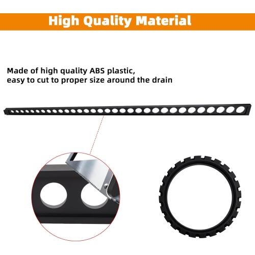 Pitch Shower Kit Sticks for Pitch,Quick Pre Sloped Shower Pan Kit for Shower Floor Mortar Bed with Water Drainage Slope,Shower Slope Kit with Center Ring and 6 Float Stick System for Shower Remodeling