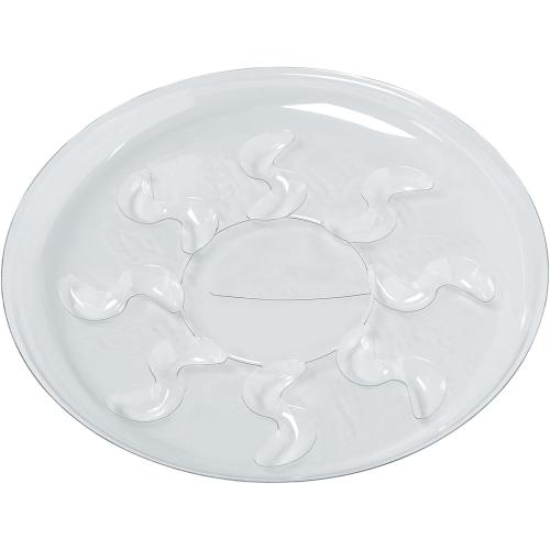 Idyllize 5 Pieces of 16 inch Clear Thick Plastic Heavy Duty Sturdy Plant Saucer Drip Trays for pots (16'')