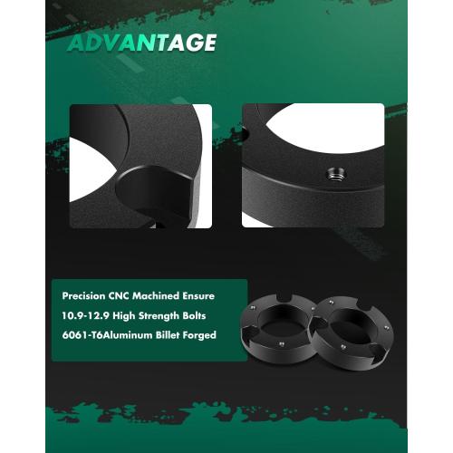 SCITOO 2 inch Front Leveling lift kit for Toyota 2003-2019 Lift Strut Spacer Compatible for Toyota 4Runner 2.7L 2010 Front Lift Spacers