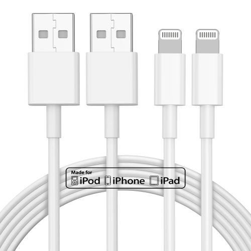 2pack 10ft iPhone Charger, [Apple MFi Certified] Long iPhone Charger Cord 10 ft, Apple Lightning to USB Cable, 10 Foot Fast Charging Cords for iPhone Charger 14/13/12/11/13 Pro/13 Max/X/XS/XR/XS