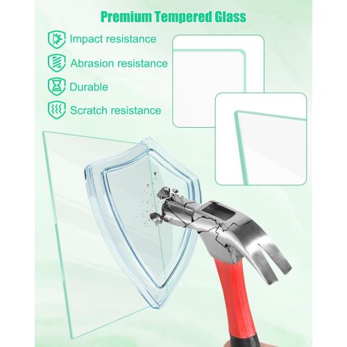 Glass 17x15 Upgrade 240350649 Glass Shelf Compatible with Frigidaire Crosley Refrigerator, Fridge Glass Bottom Shelf Crisper Replacement 17x15 Replace 241711236 240443328 240350602 240350633