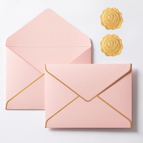 50 Pcs  Crosky CDR16 Beyond Grateful -PinkShade 4x6 inches Golden (Pink)