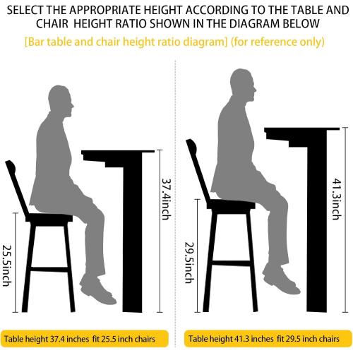 Folding Bar Stool with Back, Tall Foldable Stool Chair Portable Adult Folding Chair Counter Height Seat Leather Padded Kitchen Shop Comfortable and Sturdy (2PCS, 25.5 inch)