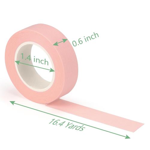 Hutou 8 Rolls Washi Tape Colored Masking Tape 1/2 Inch, Pastel Colors