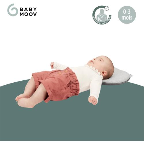 Babymoov Lovenest Organic Baby Infant Cushion, Pediatrician Designed Versatile, Comfortable, Machine-Washable Head and Neck Support (Made in Europe), Baby Registry Must Have