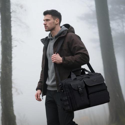 Stypos Tactical Messenger Bag,14inch/15.6inch/17.3inch Briefcase for Man Military Laptop Bag, Flight Work Bags for Pilots