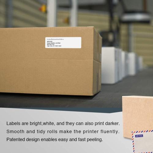 BETCKEY - Compatible DYMO 30252 (1-1/8 x 3-1/2) Address & Barcode Labels - Compatible with DYMO Labelwriter 450, 4XL, NOT Fit 550 & 5XL [10 Rolls/3500 Labels]