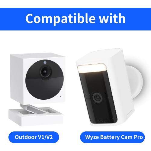 Wyze Camera Solar Panel Compatible with Wyze Cam Outdoor v1/v2 and Battery Cam Pro, 6W 5v, IP65 Waterproof