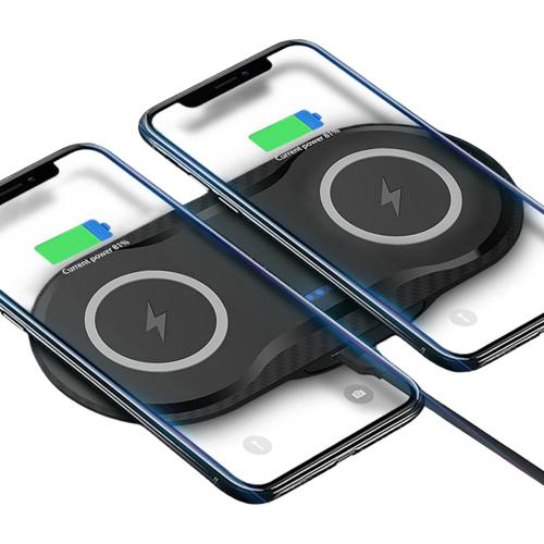 30Watt Dual Wireless Charging Pad for Multiple Devices, Dual 15W Charging Pad for iPhone 16/15/14/13/12/11/X,for Samsung Galaxy S25/S24/S23/S22/S21/S20/S10, and More. with USB-C Cable