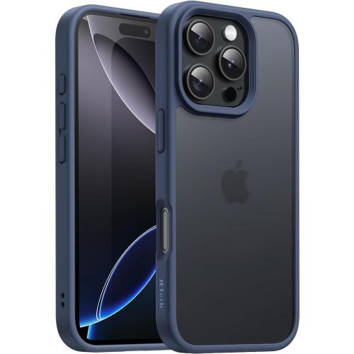 Size iPhone 16 Pro Max 6-9 inch JETech Matte Case for iPhone 16 Pro Max 6.9-Inch, Shockproof Military Grade Drop Protection, Frosted Translucent Back Phone Cover, Anti-Fingerprint