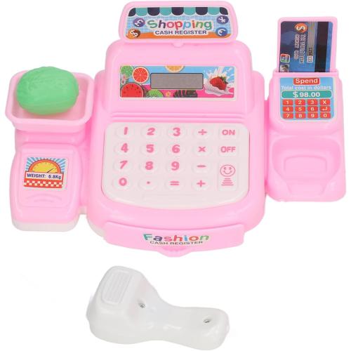 Cash Register Toy, Music Lights Early Learning Features with Set for Kids Plastic Durable Safe Educational Grocery Store Accessories Blue ?