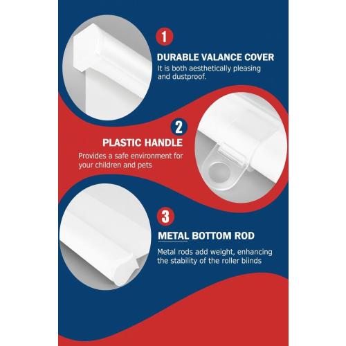 Shadesu Cordless Zebra Blinds for Windows, 31 W x 72 H, White, Dual Layer Free-Stop Zebra Shades, Light Control for Day and Night, Sheer Blinds for Indoor Windows, Bedroom, Kitchen