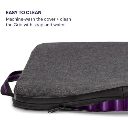 Purple Simply Seat Cushion | Pressure Reducing Grid Designed for Ultimate Comfort | Designed for Cars and Travel | Made in The USA