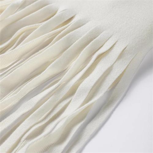 Women Woolen Tassels Long Coats Turn-Down Collar Single Breasted Pockets Jacket Elegant Solid Overcoats