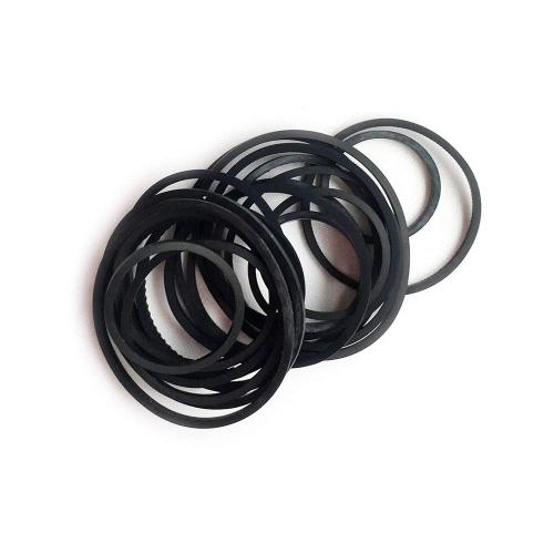 Mixed Square Cassette Tape Machine Recorder Rubber Belt 25/30/35/38/40/45/50/55/60/65MM (1/2 Perimeter) CD DVD Assorted Common Belt Repair Rebuild for Repair Maintenance - Black (Packs of 30)