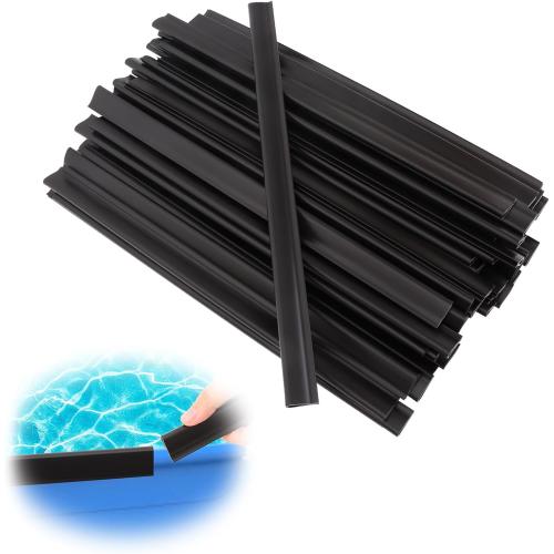 Coping Strips for Overlap Above Ground Pool Liners, Swimming Pool Plastic Liner Clips Replacement Patch Kit for 24ft Round, 15 X 30ft Oval and 16 X 24ft Oval (Qty 61, 15.74 inches Long)